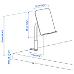 RELATERA Desk combination, white/light grey-green, 117x60 cm