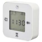 KLOCKIS Clock/thermometer/alarm/timer, white