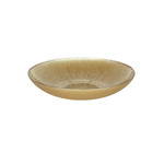 Glass Serving Bowl Dore 30cm, gold