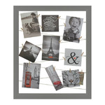 Collage Frame for Photos 40 x 50 cm, string, grey
