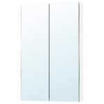 LETTAN Mirror cabinet with doors, mirror effect/mirror glass, 60x15x95 cm