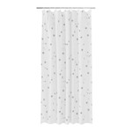 Shower Curtain GoodHome Drawa 180 x 200 cm, white/silver