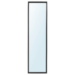 NISSEDAL Mirror, black, 40x150 cm