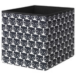 DRÖNA Box, black, white, 33x38x33 cm