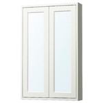 TÄNNFORSEN Mirror cabinet with doors, white, 60x15x95 cm