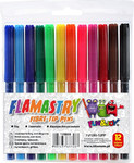 Fun & Joy Fibre Tip Pens 12 Colours