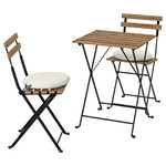 TÄRNÖ Table+2 chairs, outdoor, grey-brown, Frösön/Duvholmen beige