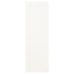 SANNIDAL Door with hinges, white, 40x120 cm