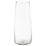 BERÄKNA Vase, clear glass, 45 cm