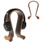 Maclean Headphones Stand Wooden Walnut Color MC-815W