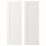 SMÅSTAD Door, white, with frame, 30x90 cm