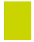 Folder with Elastic Band A4, Fluo lime, 10pcs