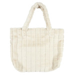 Shopper Bag, faux fur, cream