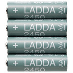 LADDA Rechargeable battery, HR06 AA 1.2V, 2450mAh
