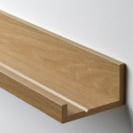 MOSSLANDA Picture ledge, oak effect, 55 cm