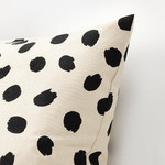 ODDNY Cushion cover, off-white/dot pattern black, 50x50 cm