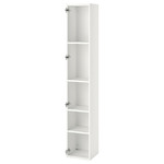 ENHET High cb w 4 shelves, white, 30x30x180 cm