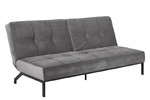 Actona Sofa-Bed Perugia, velvet, grey