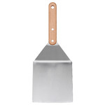 GRILLTIDER Hamburger turner, stainless steel/beech, 30 cm