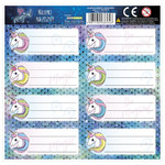 Label Stickers for Notebooks 25pcs Unicorn