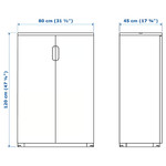GALANT Cabinet with doors, white, 80x120 cm