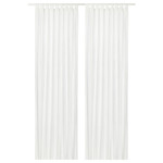 MATILDA Sheer curtains, 1 pair, white, 140x300 cm