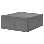 SKUBB  Storage case, dark grey, 44x55x19 cm