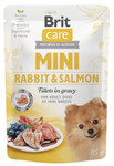 Brit Care Dog Mini Rabbit & Salmon in Gravy Pouch 85g