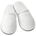 TÅSJÖN Slippers, white, L/XL