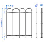 GRÅFJÄLLET Room divider, anthracite, 150x175 cm