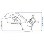 RUNSKÄR Wash-basin mixer tap, brass-colour