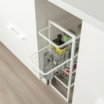 JONAXEL Frame with wire baskets, 25x51x70 cm