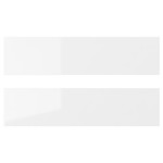 RINGHULT Drawer front, high-gloss white, 40x10 cm, 2 pack