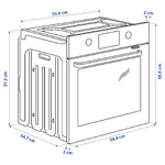 FORNEBY Forced air oven with direct steam, IKEA 500 black