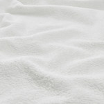 LUDDVIAL Washcloth, white, 25x25 cm