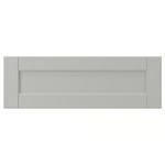 LERHYTTAN Drawer front, light grey, 60x20 cm