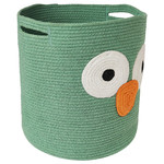 UPPSTÅ Storage bag, braided/green, 35 cm