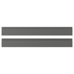 VOXTORP Drawer front, dark grey, 80x10 cm