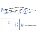 KOMPLEMENT Pull-out tray, white, 100x58 cm