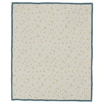 GULDVÄVARE Blanket, blue/white dotted, 80x100 cm