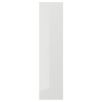RINGHULT Door, high-gloss light grey, 20x80 cm