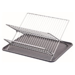 Cooke & Lewis Dish Drying Rack, chrome, grey