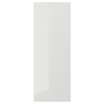 RINGHULT Door, high-gloss light grey, 30x80 cm