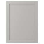 LERHYTTAN Door, light grey, 60x80 cm