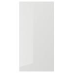 RINGHULT Door, high-gloss light grey, 40x80 cm