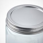 CITRONHAJ Spice jar, clear glass/stainless steel, 35 cl