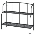 LÄCKÖ Shelving unit, grey outdoor/indoor, 92x76 cm