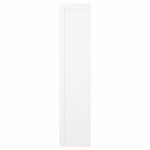 SANNIDAL Door with hinges, white, 40x180 cm