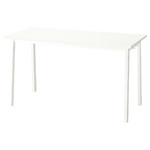 MITTZON Conference table, white, 140x68x75 cm