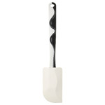 GUBBRÖRA Rubber spatula, black/white